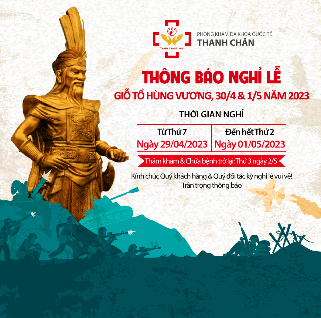 Thông báo nghỉ lễ Giỗ tổ Hùng Vương 30/4 và 1/5/2023